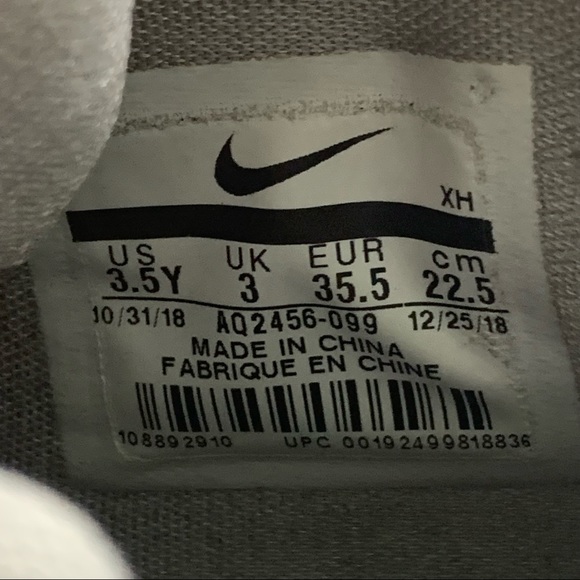 Nike Kyrie 5 Wolf Grey Lime Blast size 3.5 youth - Picture 6 of 13